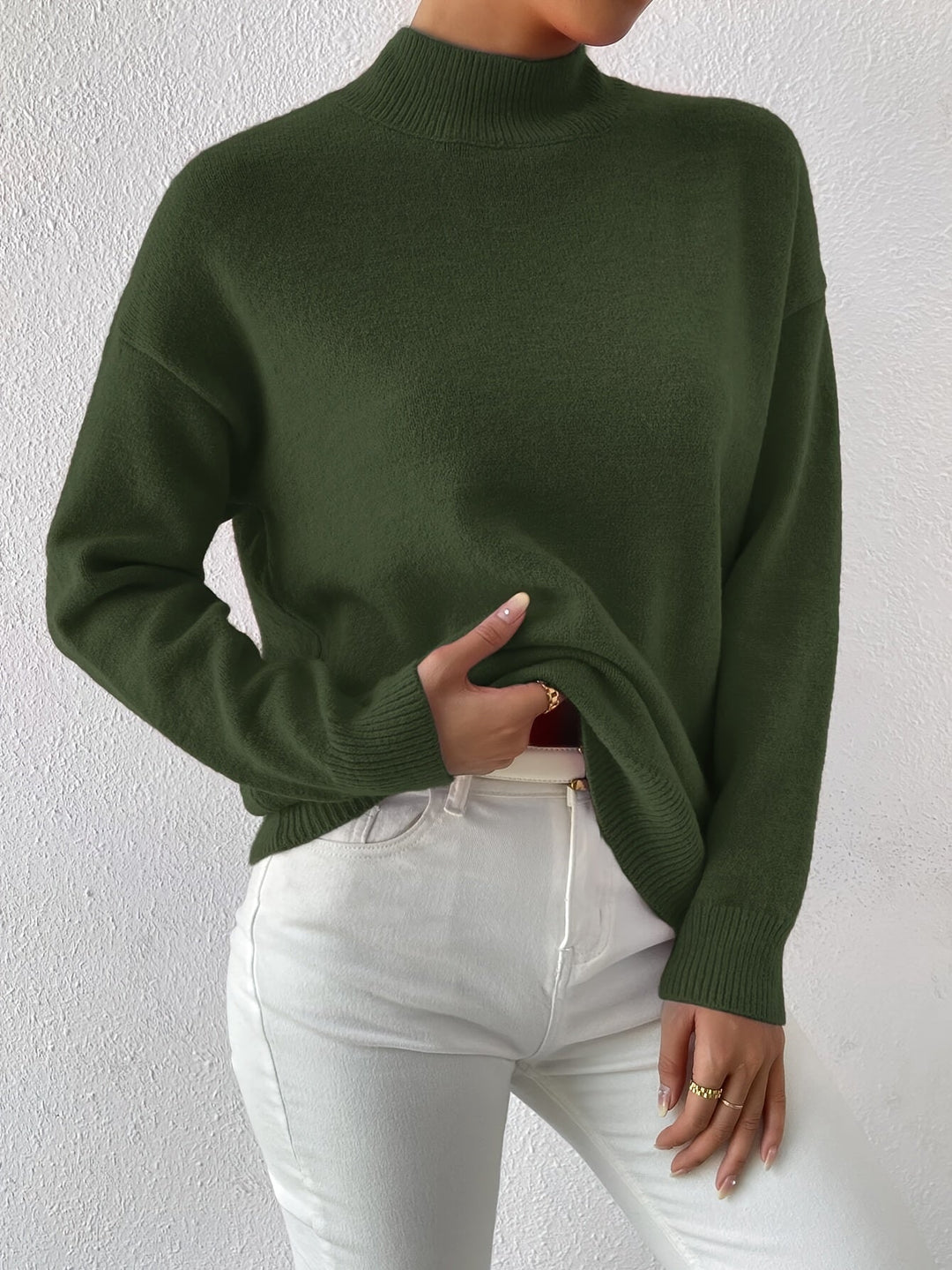 Sandra Andrea | Sweater cuello mock