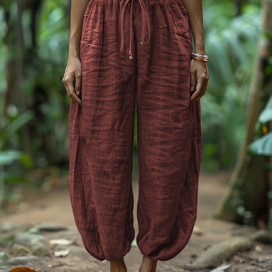 Alfonsina | Pantalón globo con cordón ajustable