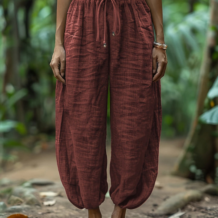 Alfonsina | Pantalón globo con cordón ajustable