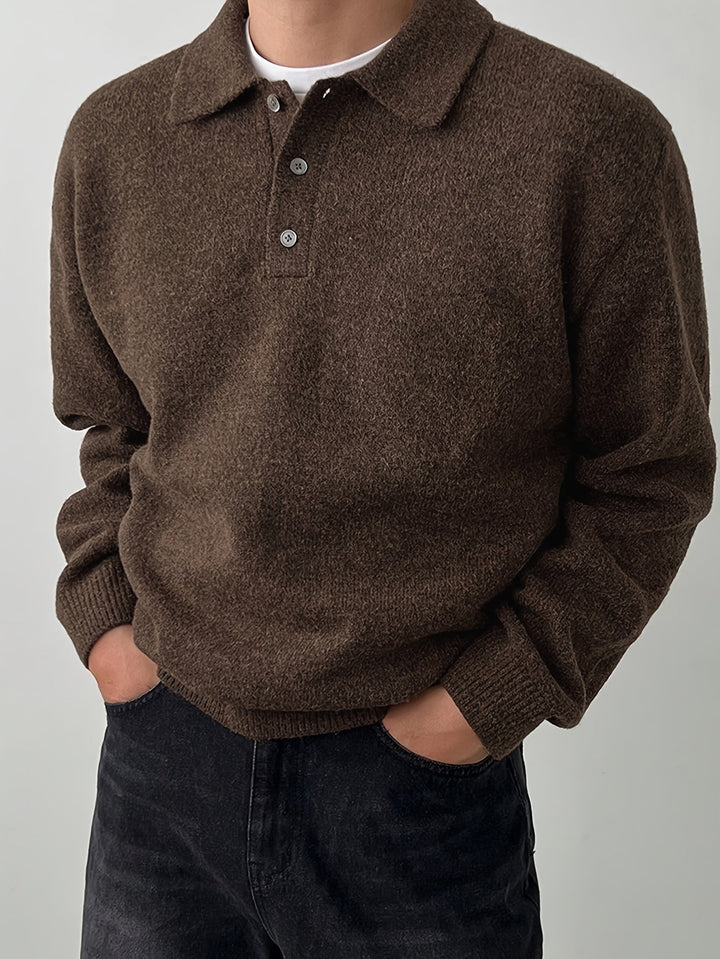 Silvio | Sweater con cuello de polo