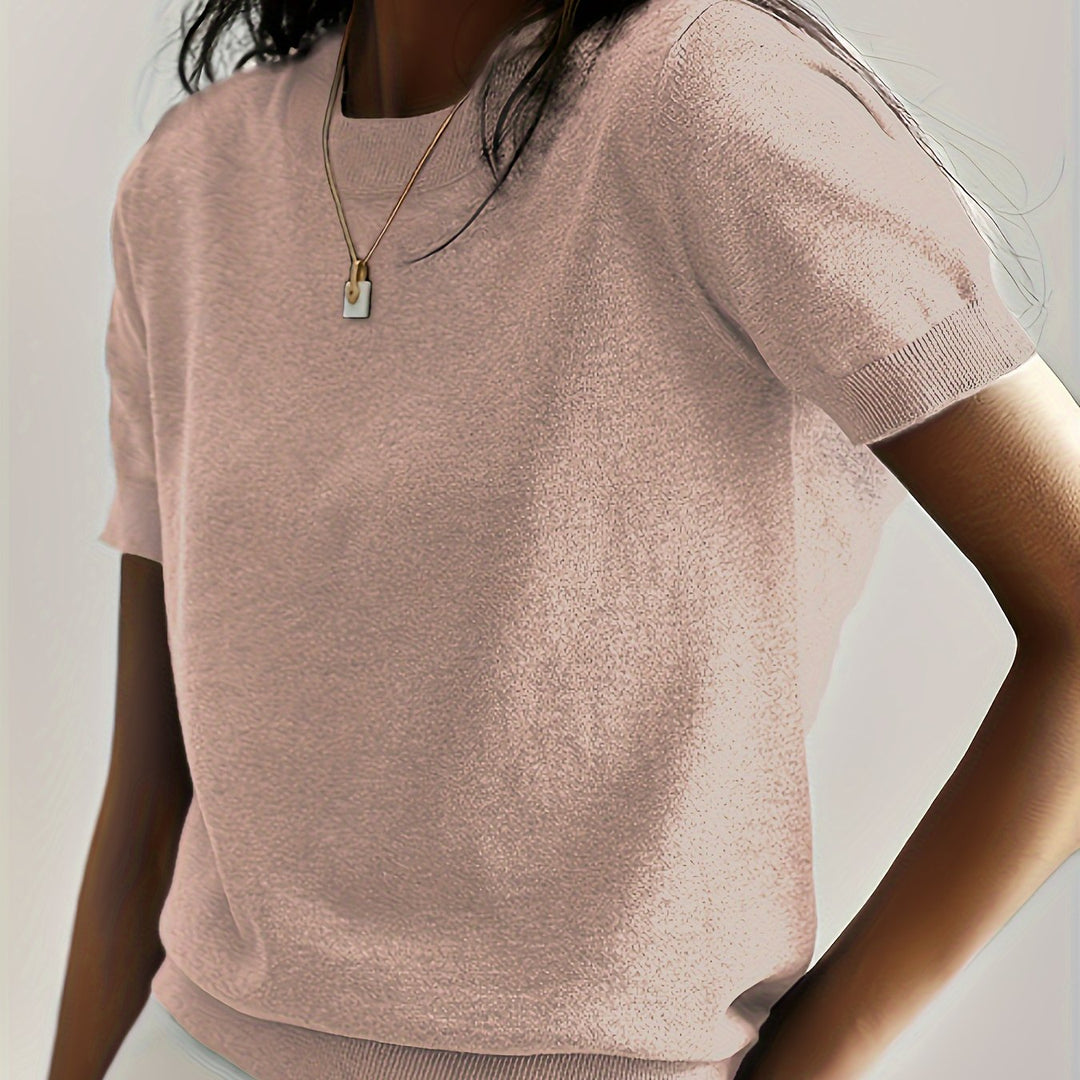 Lucila | Sweater de punto fino manga corta