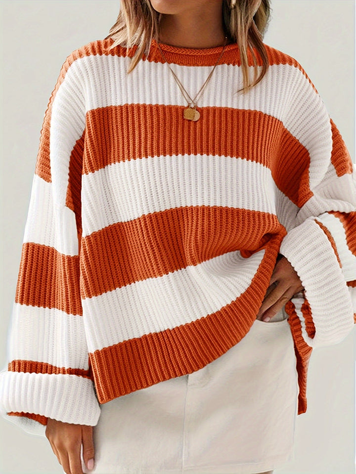 María Graciela | Sweater tejido a rayas holgado