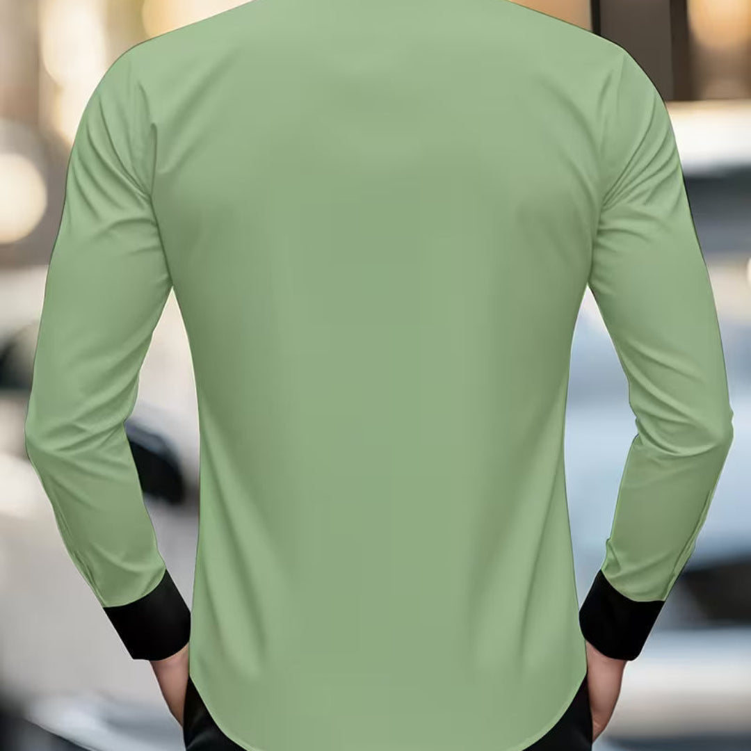 Pelayo | Camisa slim fit con detalles en contraste