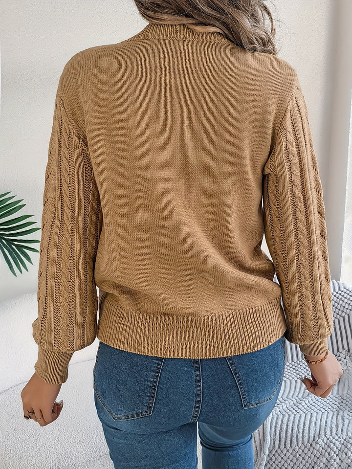 Tabita | Sweater texturado de punto trenzado