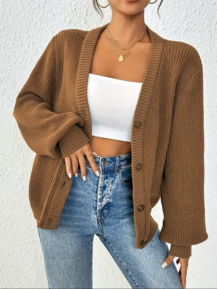 Ámbar Sofía | Cardigan amplio con botones