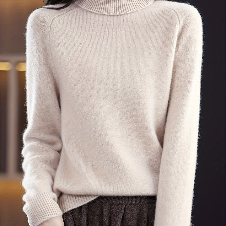 Giselle | Sweater cuello tortuga de punto suave