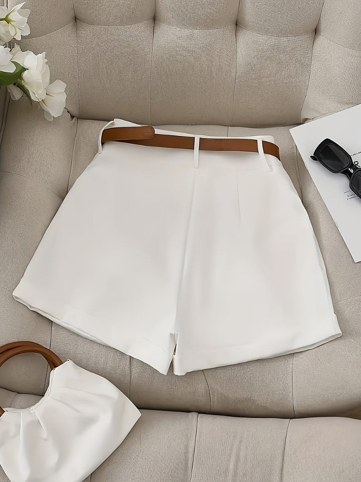 Maribel | Shorts de tiro alto con cinturón