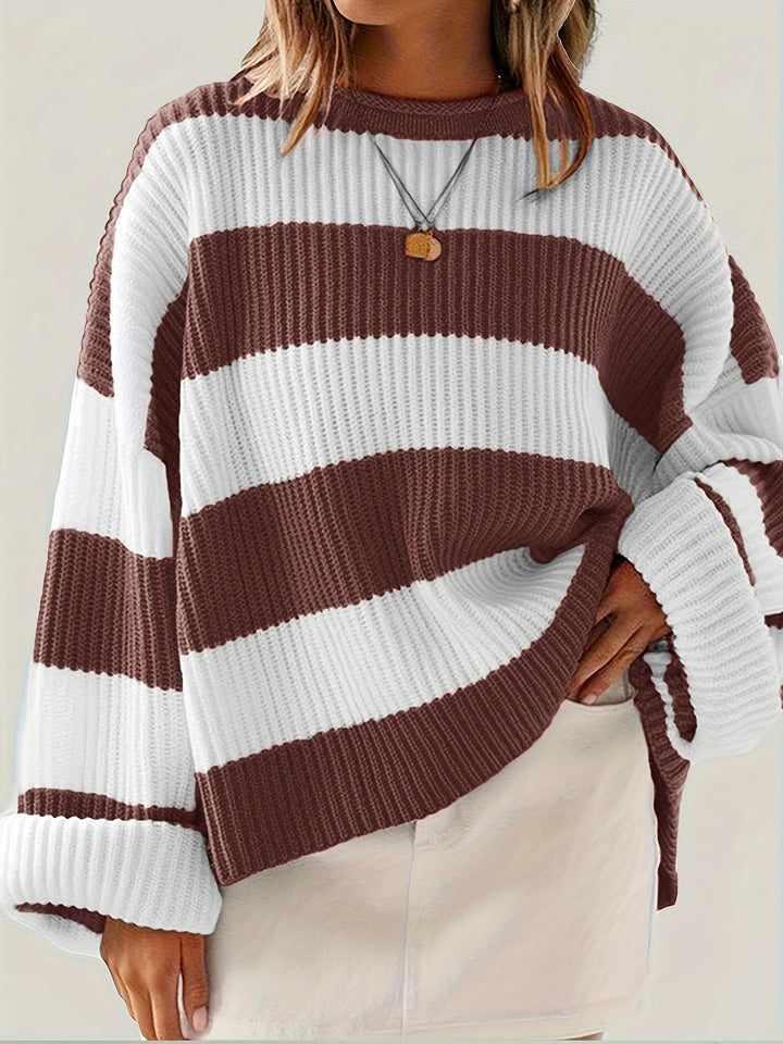 María Graciela | Sweater tejido a rayas holgado