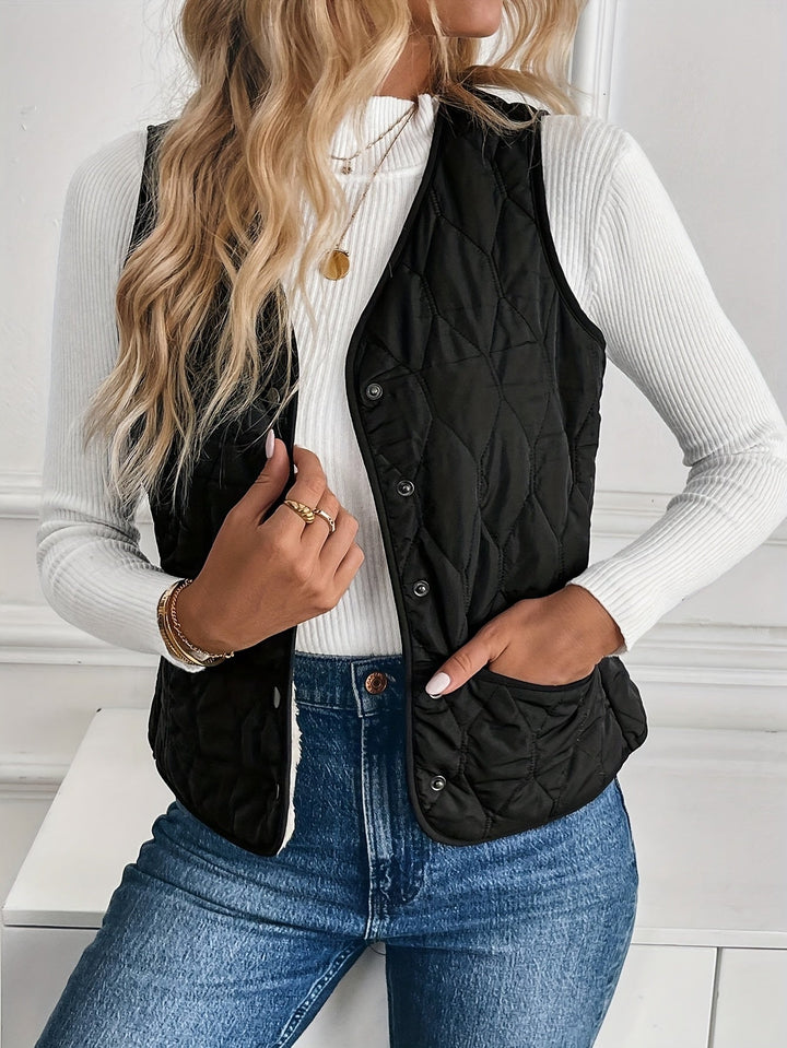 Odette | Chaleco acolchado reversible