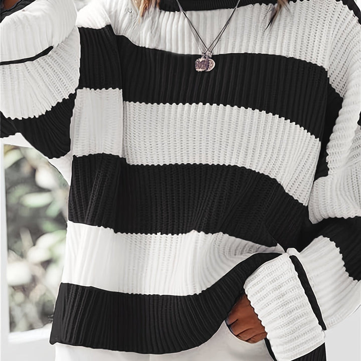 María Graciela | Sweater tejido a rayas holgado