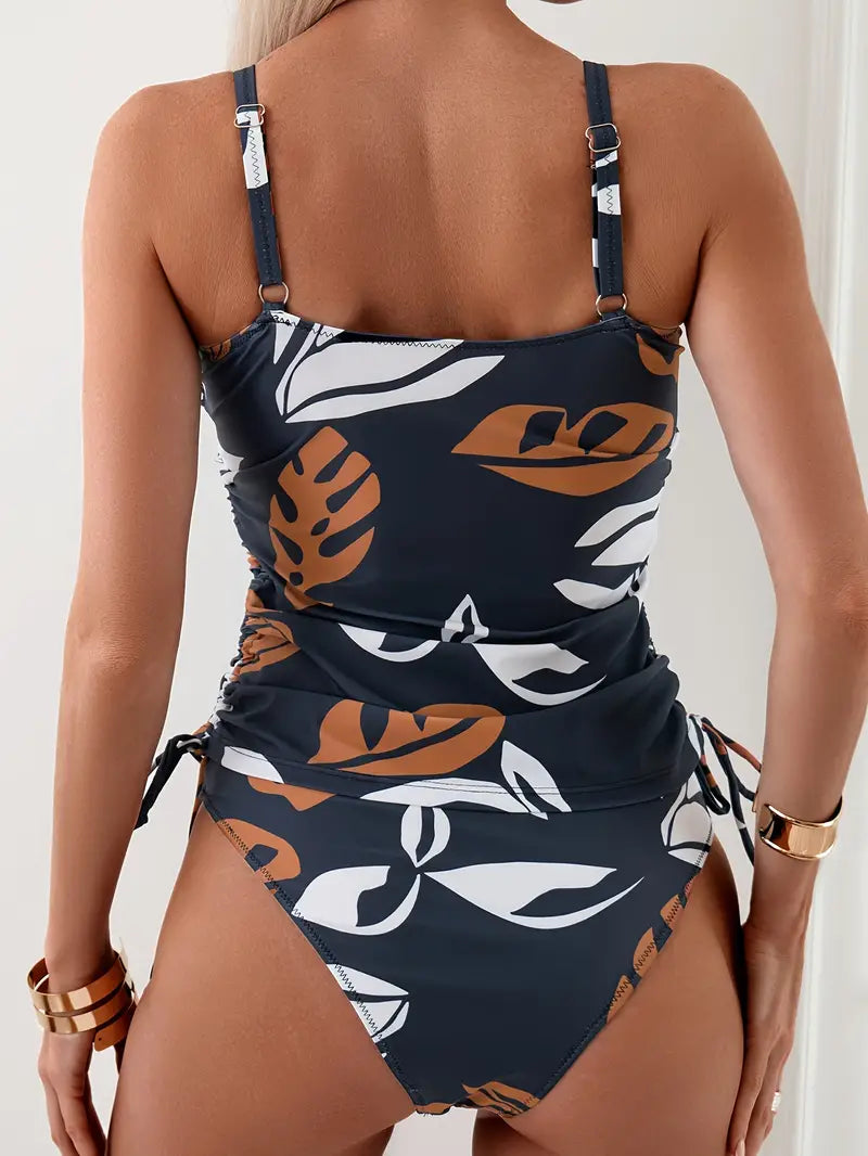 Domitila | Tankini estampado de dos piezas