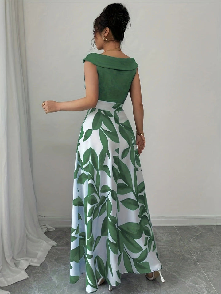 Stephanie | Vestido largo estampado