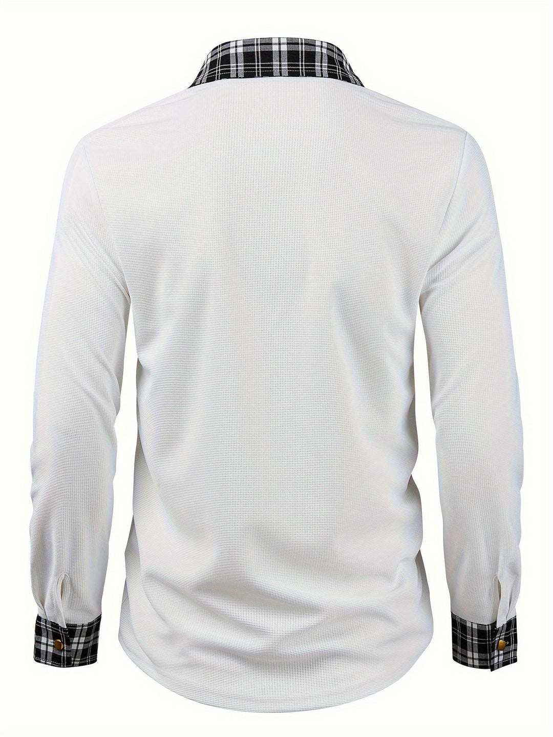 Marcelo | Camisa texturada con detalles a cuadros