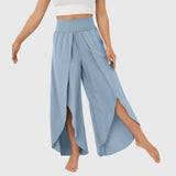 Elvira | Pantalón palazzo con abertura
