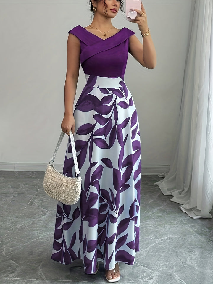 Stephanie | Vestido largo estampado
