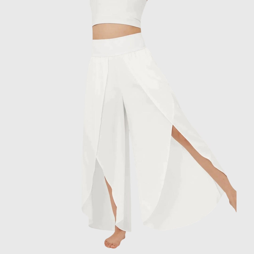 Elvira | Pantalón palazzo con abertura