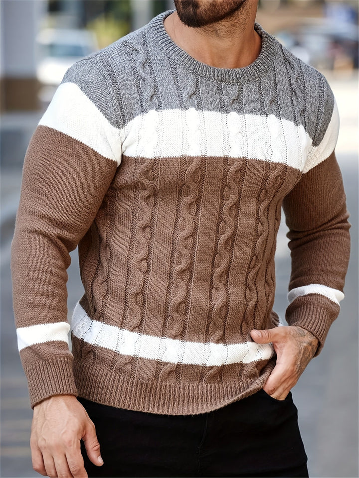 Alexi | Sweater de punto color block