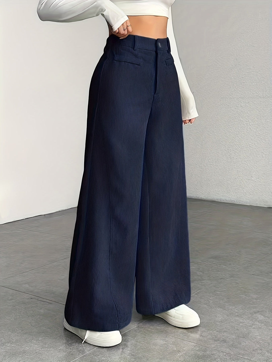 Oriana | Pantalón de tiro alto pierna ancha