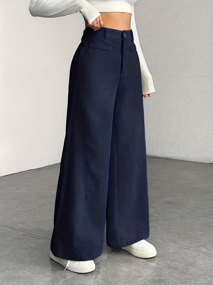 Oriana | Pantalón de tiro alto pierna ancha