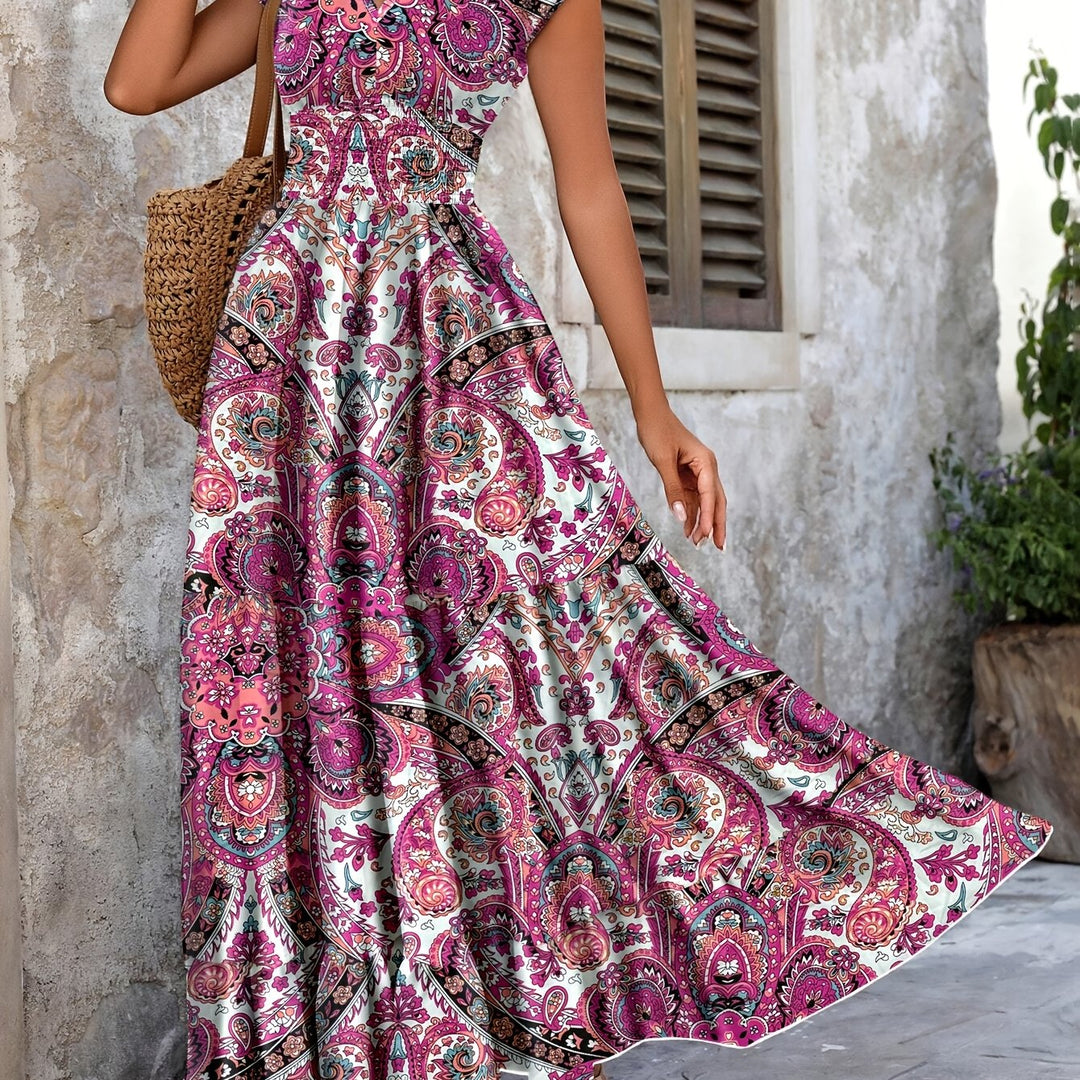 Felipa | Vestido largo con estampado paisley
