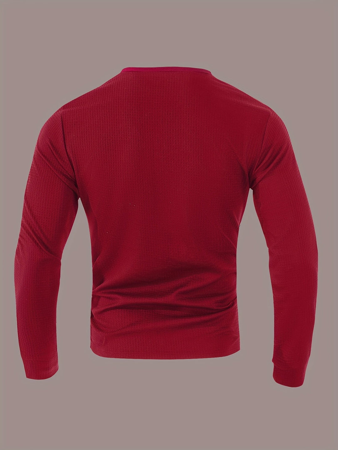 Gunther | Polera henley manga larga con textura