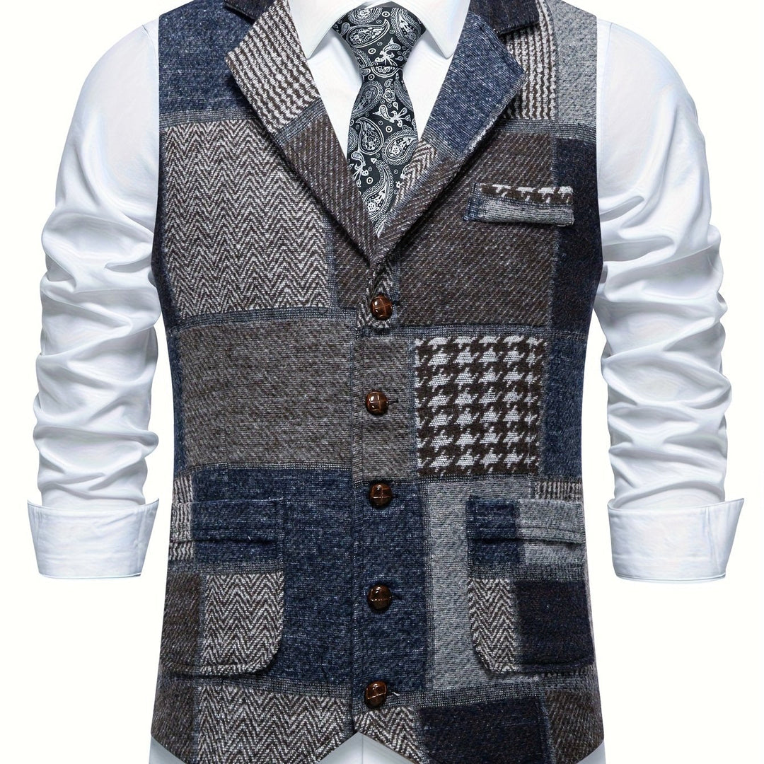 Demian | Chaleco de vestir patchwork