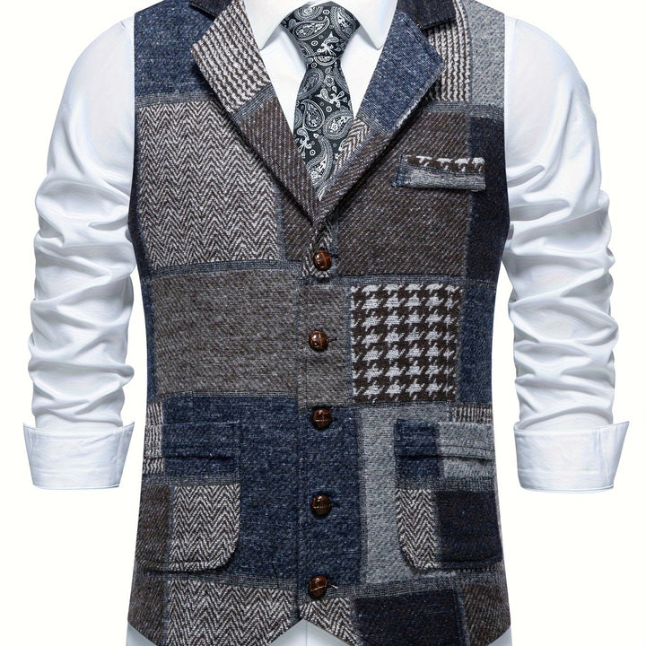 Demian | Chaleco de vestir patchwork