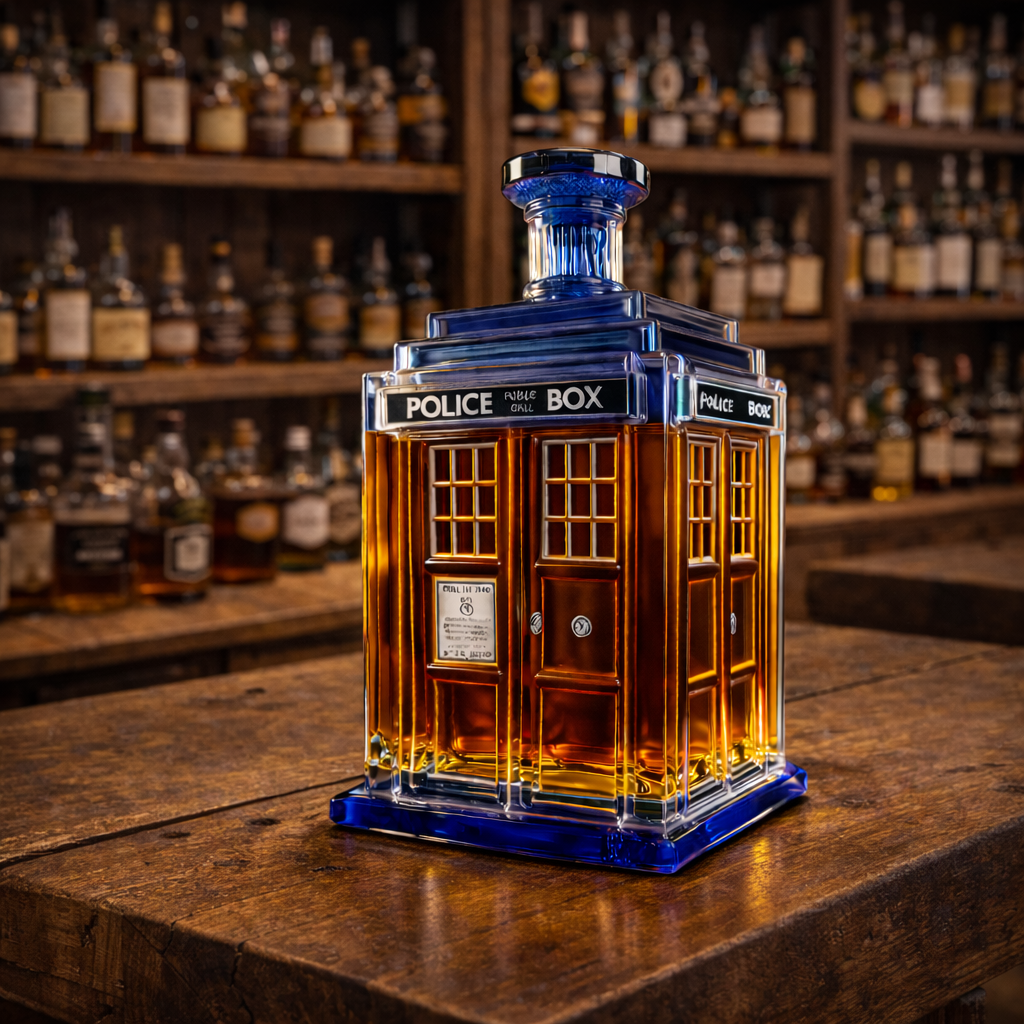 Lucía | Botella de whisky diseño arquitectónico