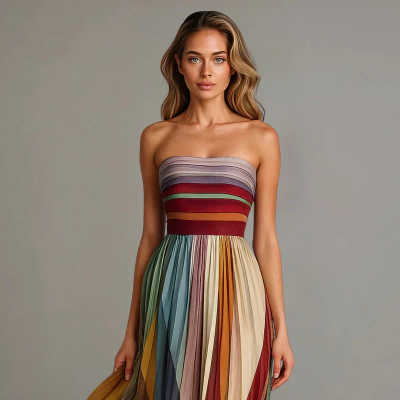María Gracia | Vestido largo multicolor