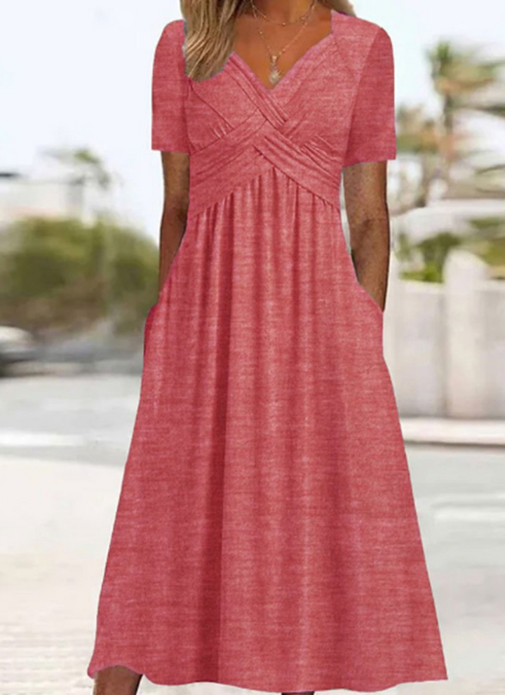 Carmen Luisa | Vestido midi cruzado