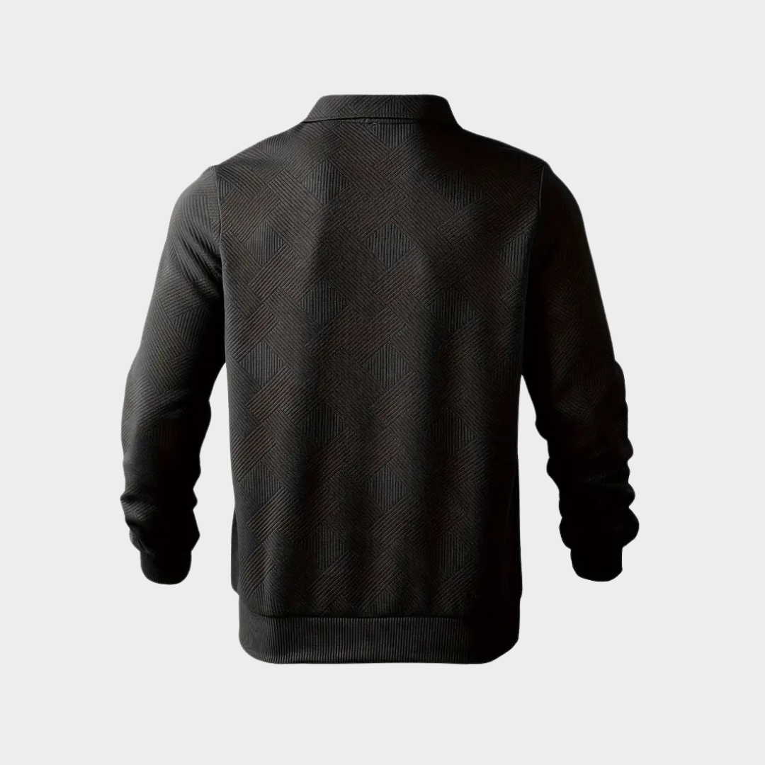 Florencio | Sweater texturado con medio cierre