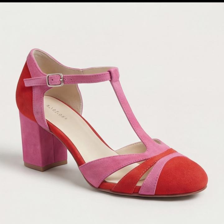María Trinidad | Zapatos de taco con pulsera en T