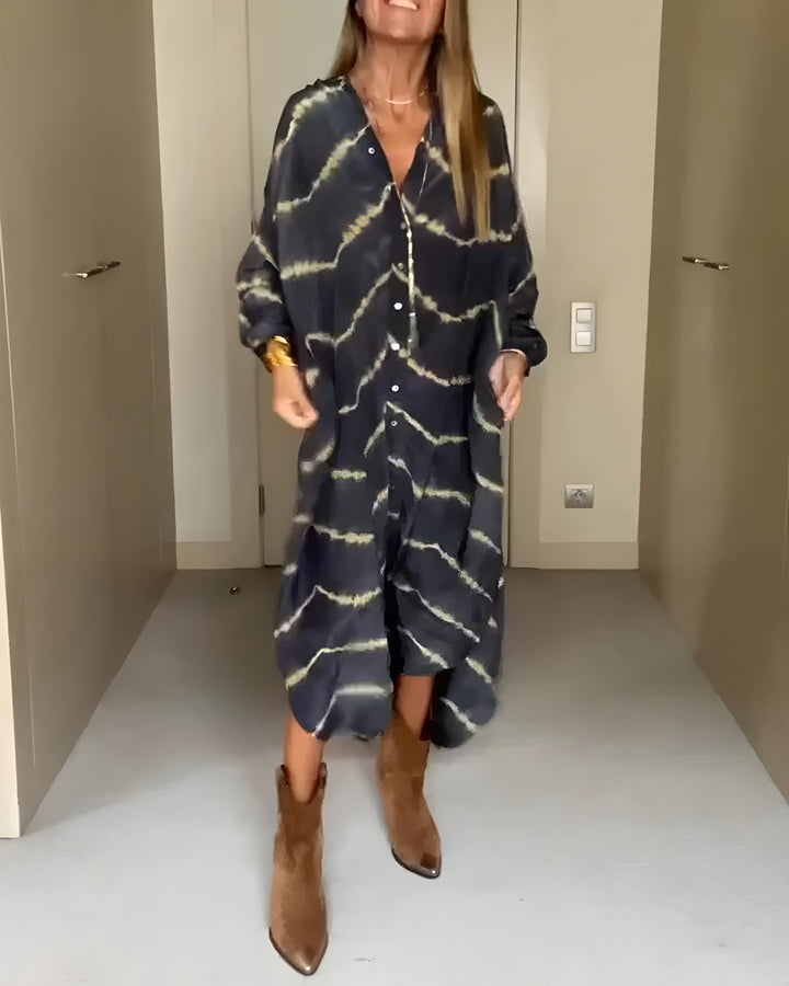 Mirella | Vestido largo bohemio escote en V