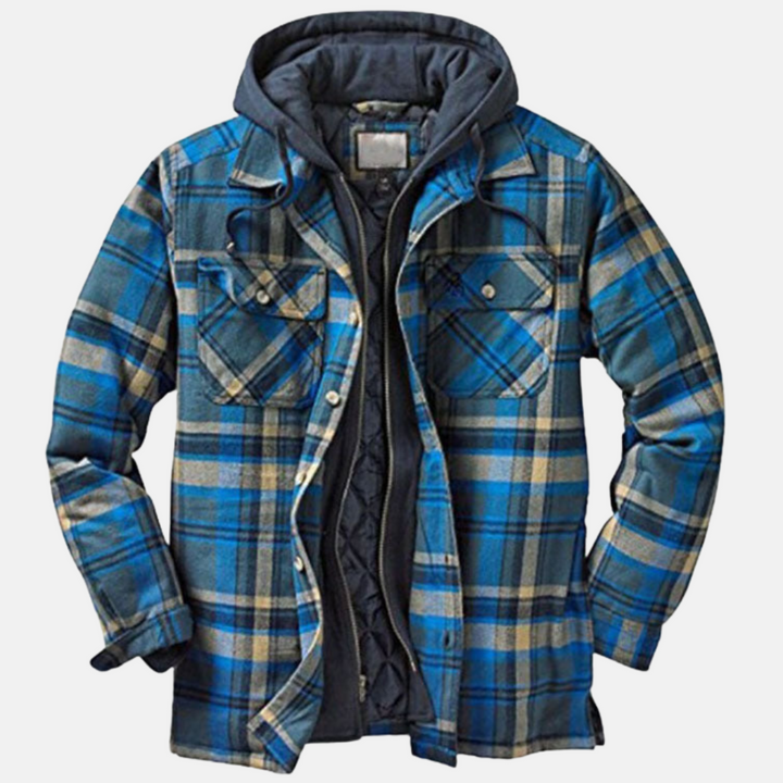 Heraldo | Chaqueta cuadrillé con capucha
