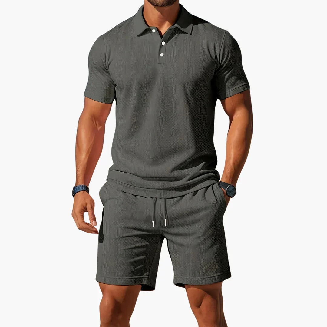 David | Conjunto de polo y short para hombre