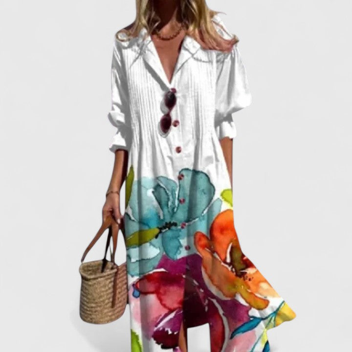 Salomé | Vestido largo boho estampado