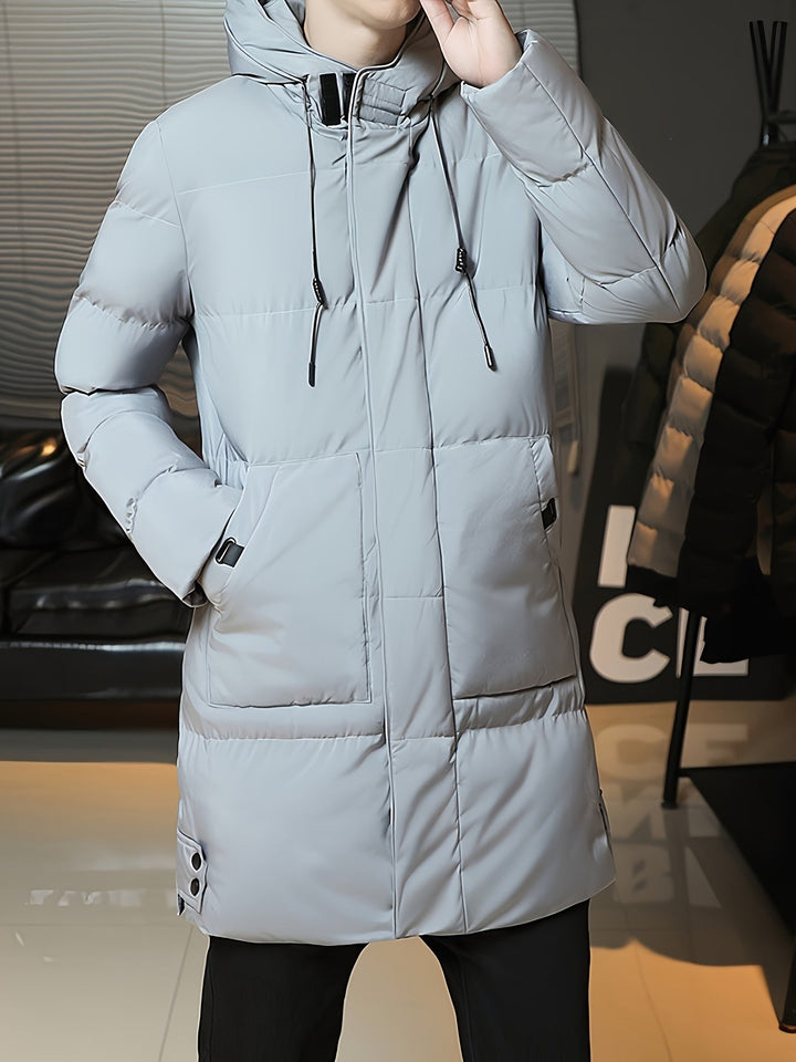 Samuel | Parka larga con capucha acolchada