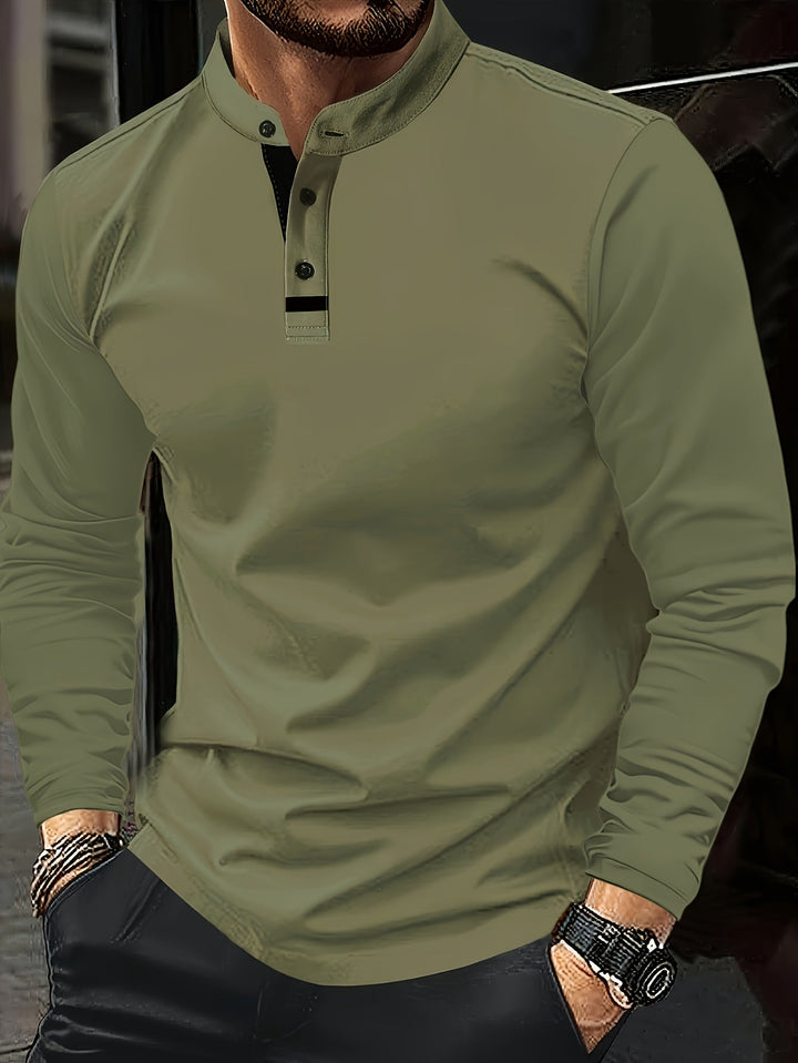 Jesús | Polera henley manga larga