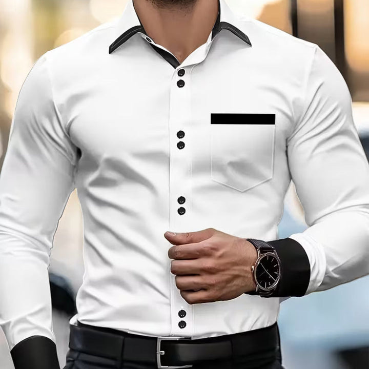 Pelayo | Camisa slim fit con detalles en contraste