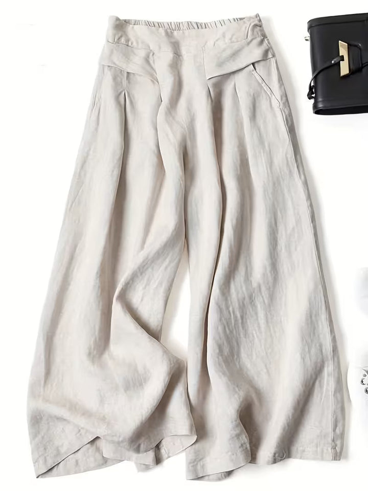 Nelda | Pantalón de pierna ancha liviano