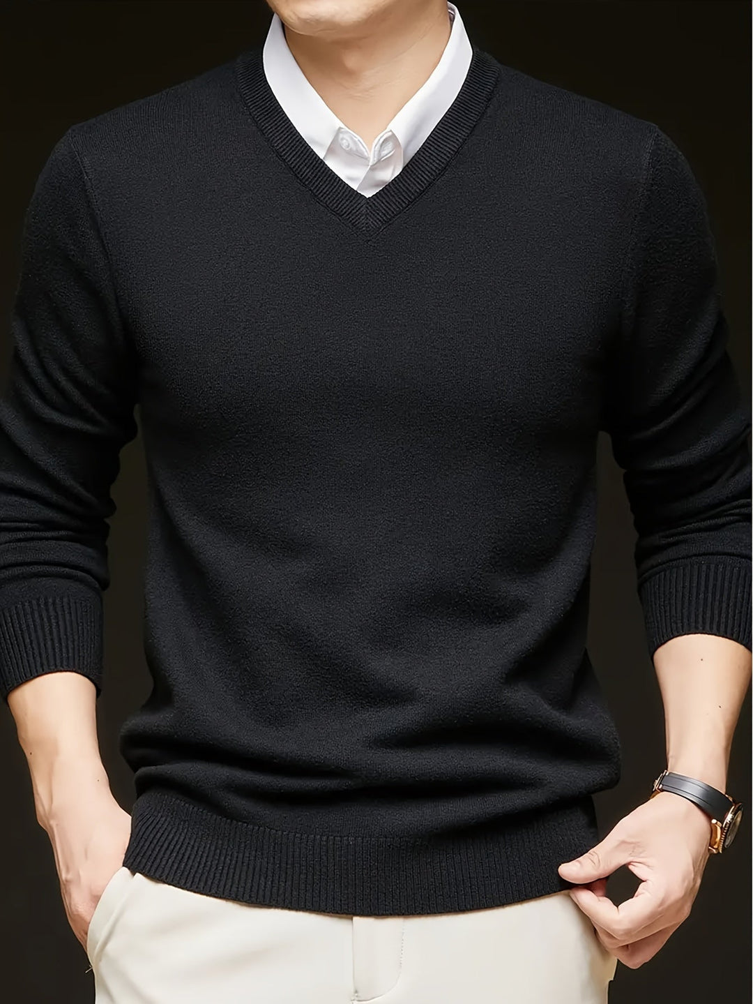 Germán | Sweater cuello V para hombre