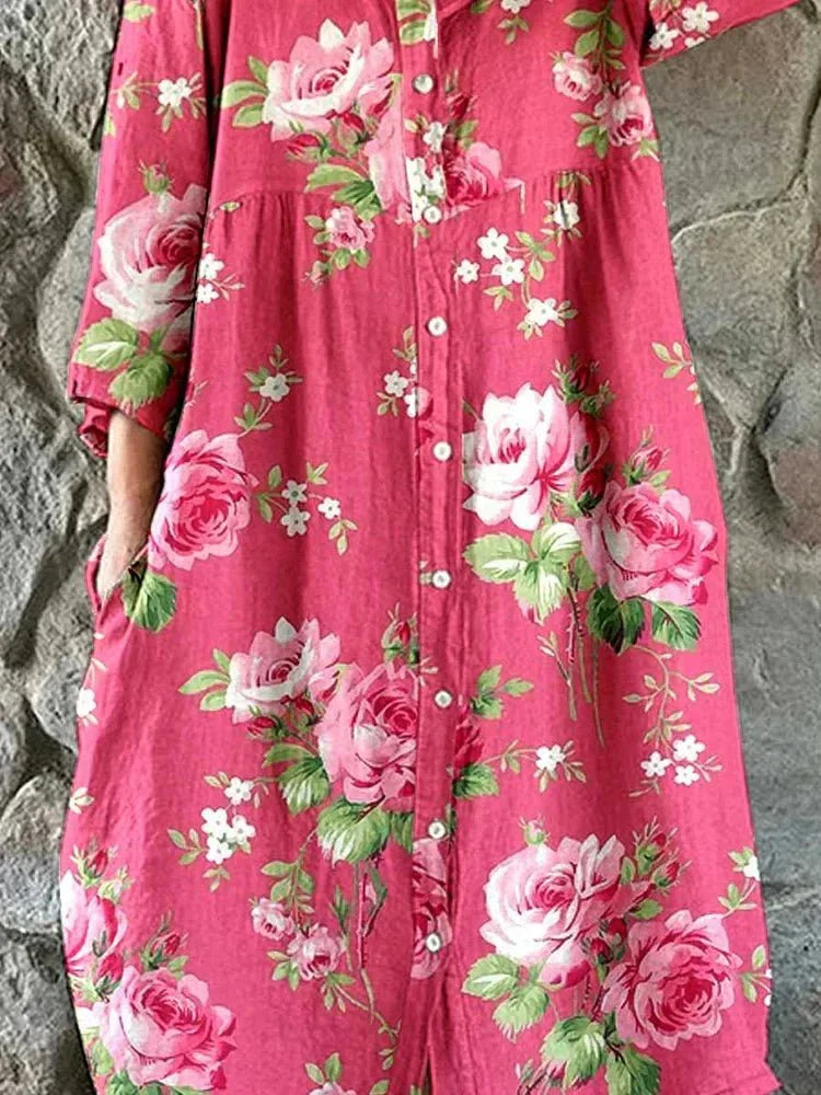 Teodora | Vestido holgado estampado floral