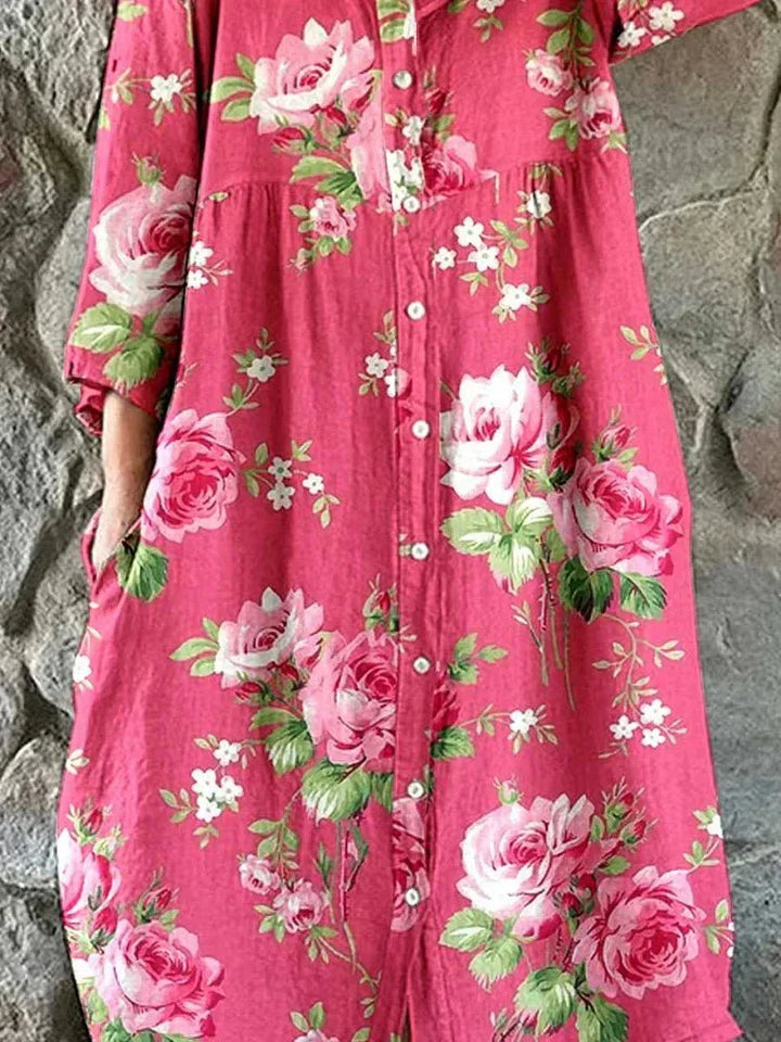 Teodora | Vestido holgado estampado floral