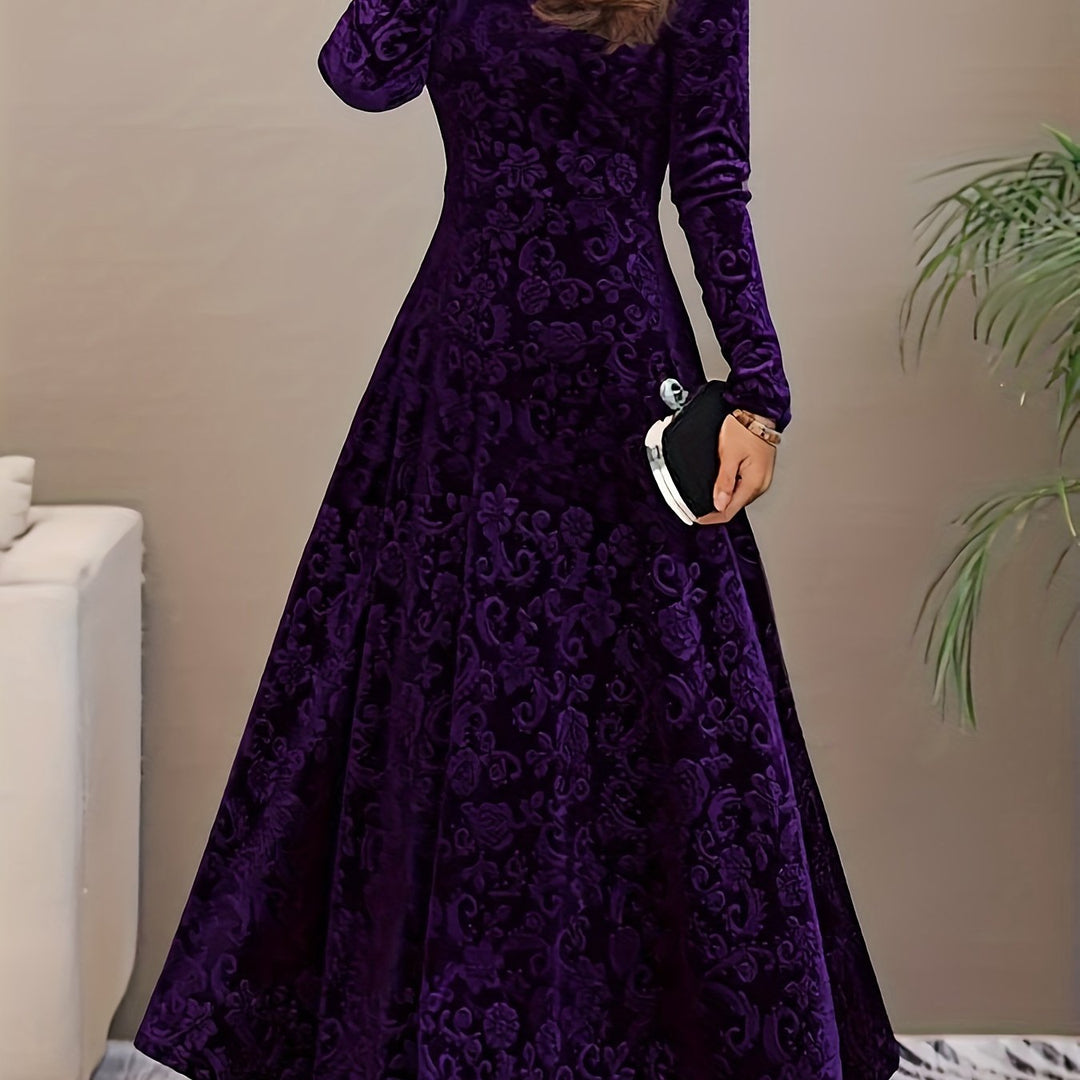 Elena | Vestido midi elegante de manga larga