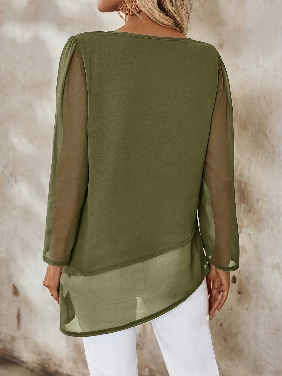Cristina | Blusa de capas fluida