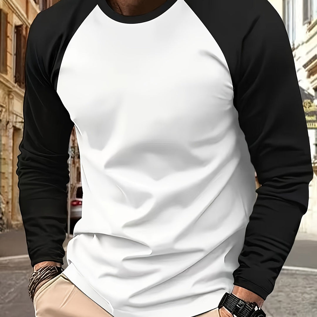 Diego Ignacio | Polera manga larga bicolor
