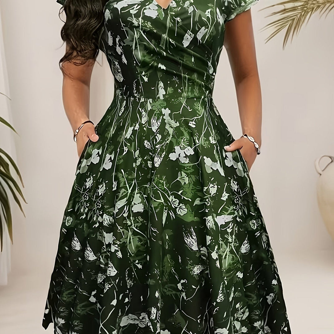 Nayadeth | Vestido floral corte A con bolsillos