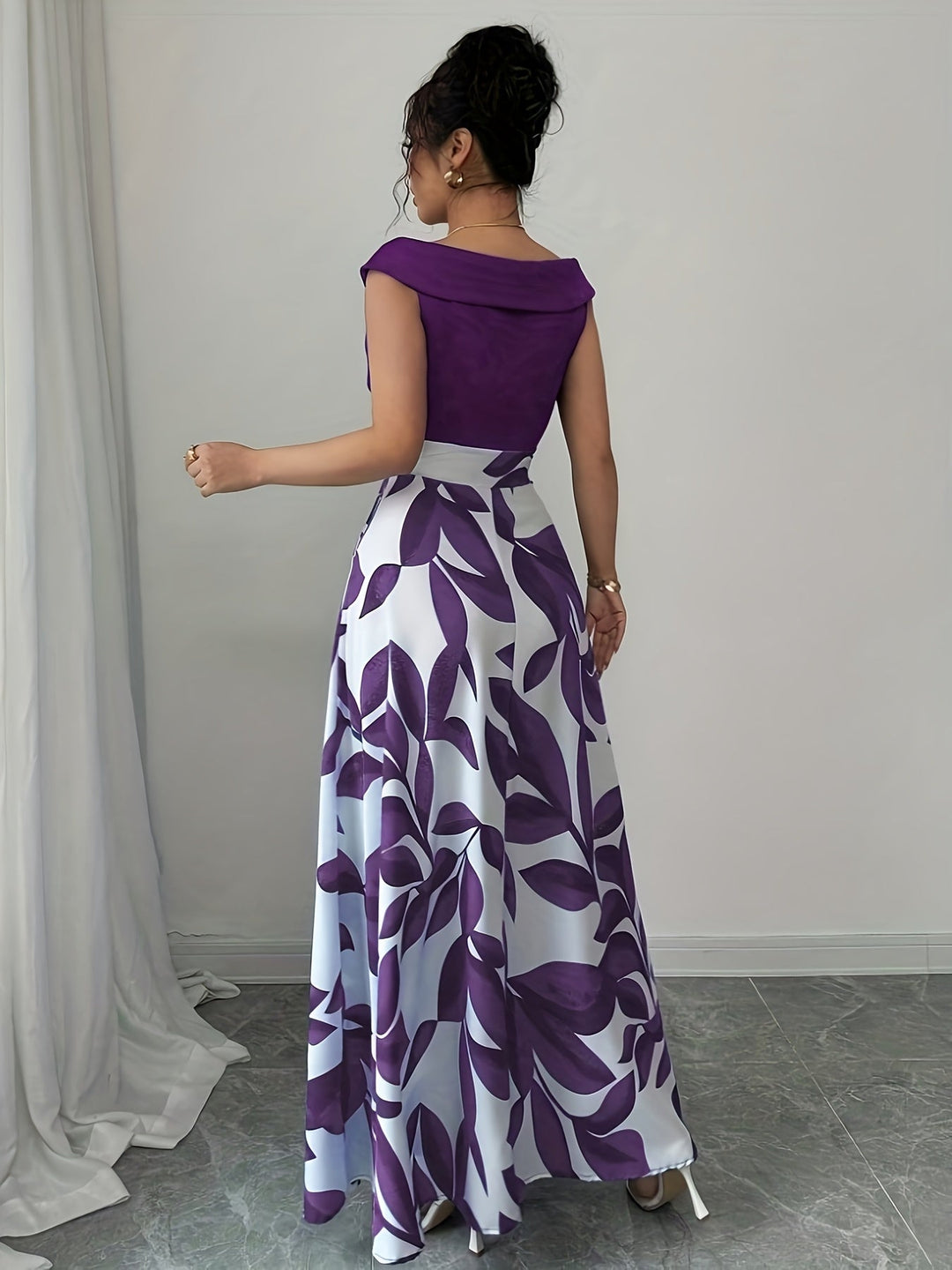 Stephanie | Vestido largo estampado