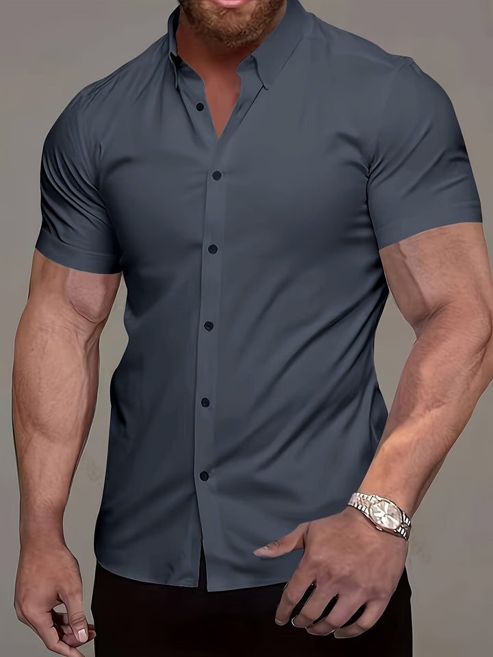 Flavio | Camisa manga corta clásica para hombre