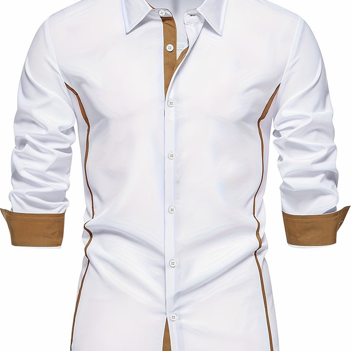 Rubén | Camisa slim con ribete en contraste